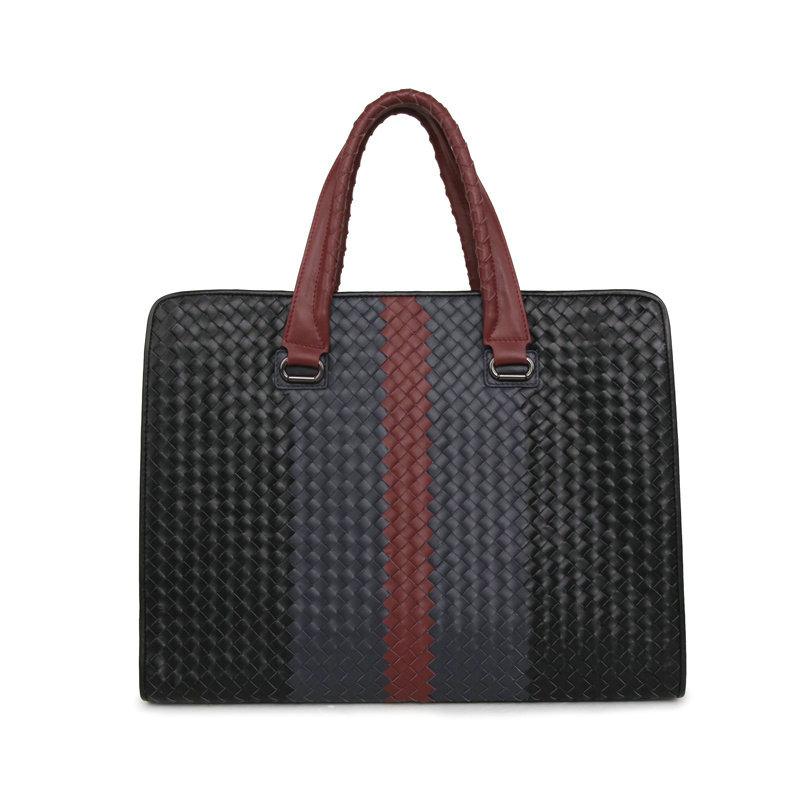 Bottega Veneta intrecciato briefcase BV98661 blue&black